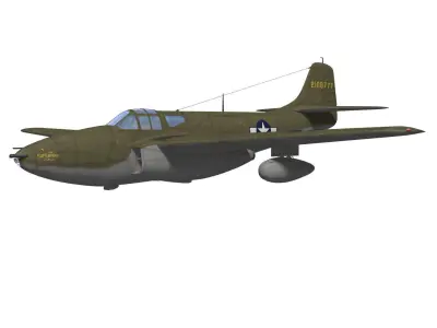 bell P-59A airacomet 3D model
