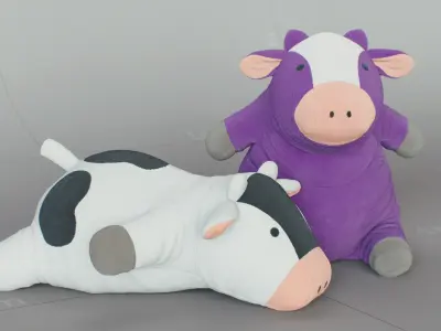 Plush Cow 3D model