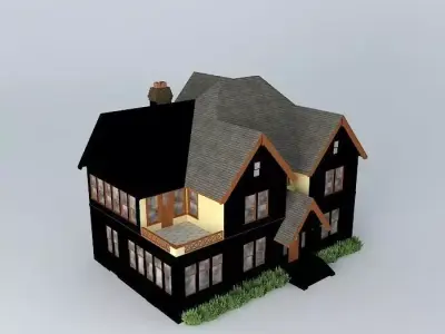 An old Tudor House Free 3D model