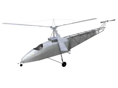 Vought Sikorsky VS300 3D model