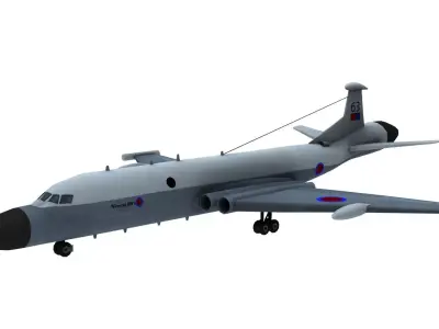 Lowpoly Nimrod AEW3 3D Model Low-poly 3D model