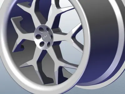 AUDI CAR RIM 3D model