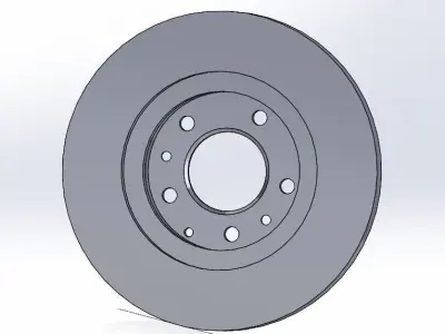 2006-2015 NC Miata MX5 Mazda Front Brake Rotor 3D model