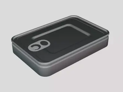 Basic Sardine Fish Tin Can - Geometry Only No Textures  3D model