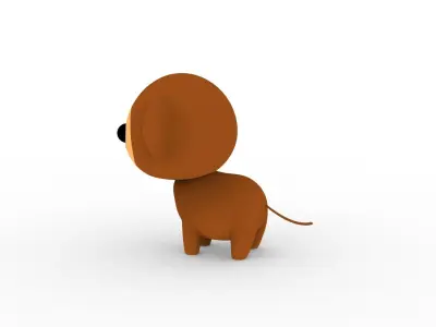 Cartoon Monkey v001 character  3D model