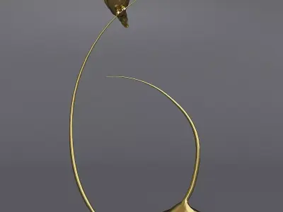 decorative figurine of a bird Low-poly 3D model