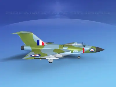 Gloster F-9 Javelin V04 3D model