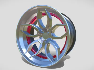 Sportcar Wheel 3D model