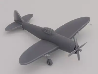 P-47 Thunderbolt 3D print model
