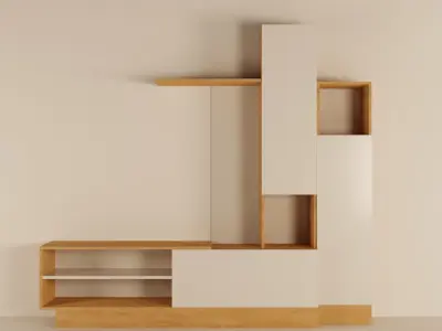 AlphaB2B Melisa Tv Unit Free low-poly 3D model