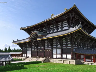 Asian Pagoda Building 3D model