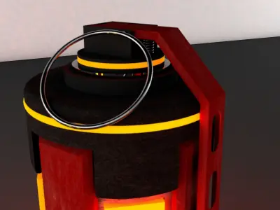 SCI-FI BOMB GRENADE EXPLOSIVE  Low-poly 3D model