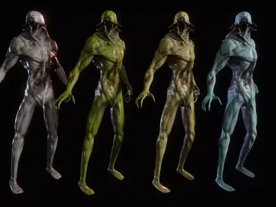 Alien Creature - LowPoly 3D Model Low-poly 3D model