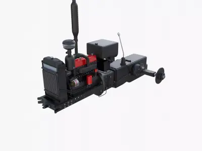 Tractor Drivetrain 3D model