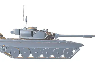 T-90 Russian Main Battle Tank 3D model