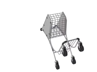 Airport Luggage Trolley  3D model