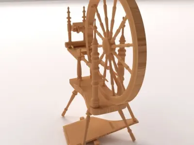 Spinning Wheel 3D model