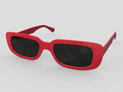 Sunglasses 3 Low-poly 3D model