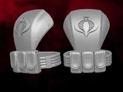 Cobra Armor Fan Art Kit 3D printable File For Action Figures 3D print model