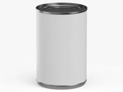 Canned Carrots 14 5oz Blank and Generic Label 3D model