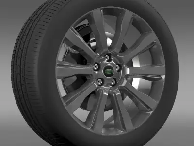 RangeRover Supercharged wheel 3D model
