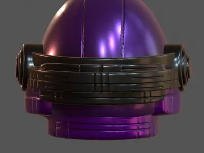 Gas mask helmet 3d model scifi Low-poly  Low-poly 3D model 544