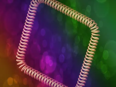 Helical Sweep around a curve Free 3D model