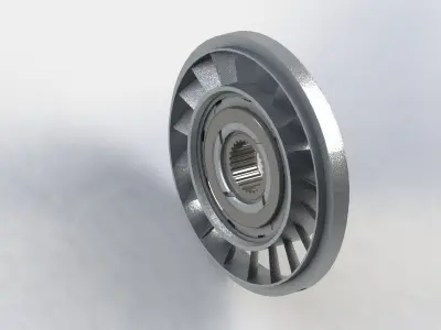 Torque convertor reactor - SolidWorks 3D model