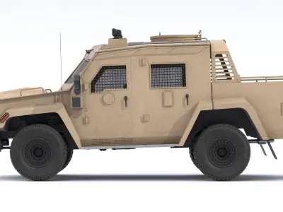Lenco Bearcat X3 Armored Vehicle Low-poly 3D model