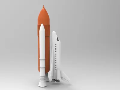 shuttle - space ship NASA 3D model