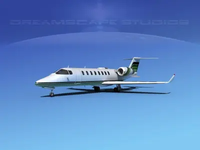 LearJet 45 V17 3D model