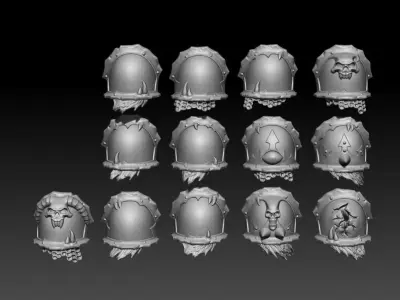 13 Chaos Shoulders 3D print model