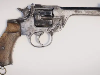 Revolver No2 Mark 1 Low-poly 3D model