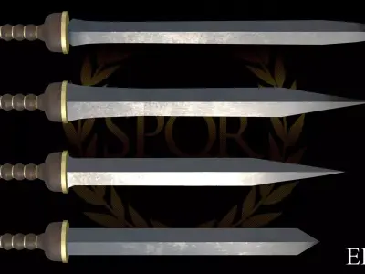 Roman Legionary Sword Gladius Low-poly 3D model