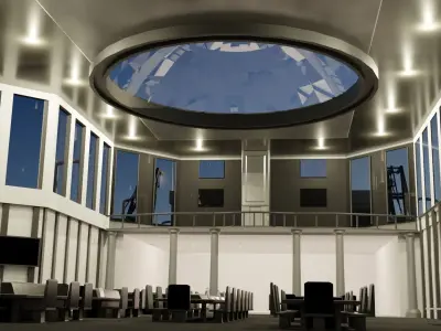 Large Research Ship 3D model