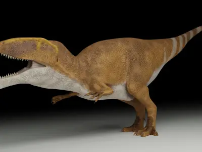 Carcharodontosaurus sahricus Low-poly 3D model