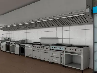 Commercial Kitchen 5 3D model