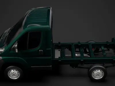 Fiat Ducato Chassis Truck Single Cab 3000WB 2014 3D model