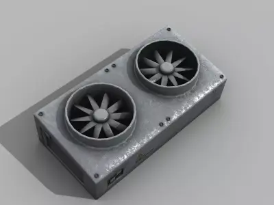 Rooftop Airconditioner Unit 3D model