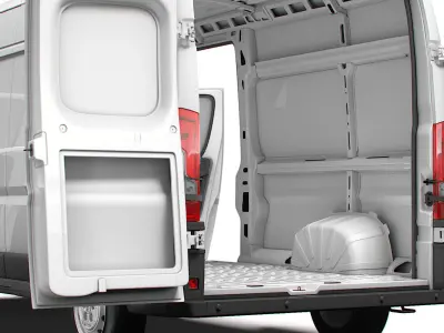 Peugeot Boxer Van L3H2 HQ Interior 2023 3D model