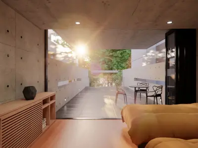 Utsubo Park House - Tadao Ando 3D model