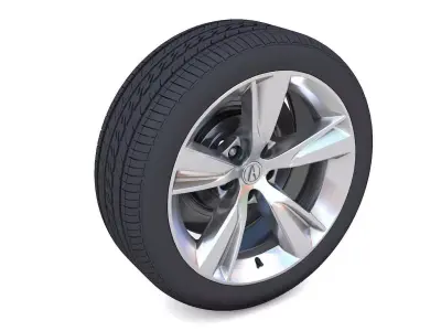 Acuras ILX Rim 3D Model Low-poly 3D model