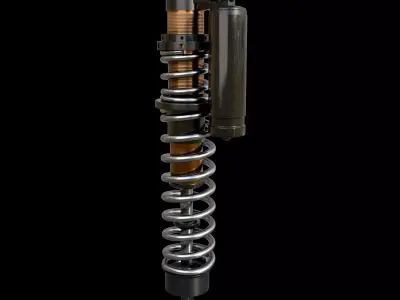 coilover shock absorber 3D model