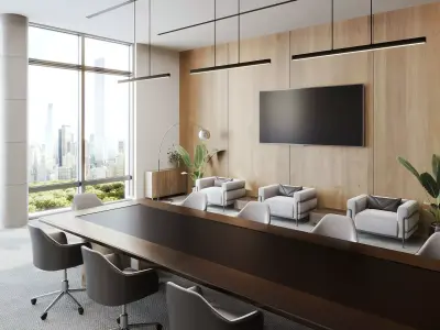 Interior scene conference room 01 3D model