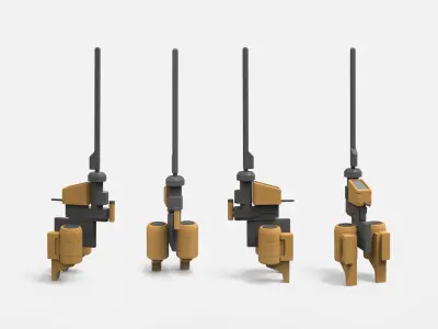 sci-fi Architecture kitbash 37 3D model