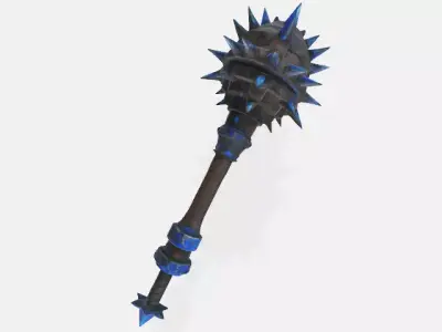 flail  Low-poly 3D model