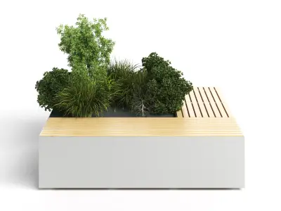 Seating  Planter 3D model
