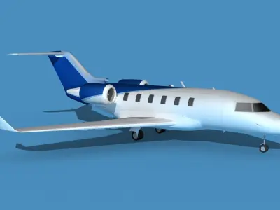 Bombardier CL604 Challenger V06 3D model