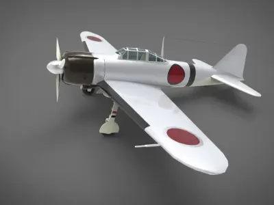 Mitsubishi A6M Zero 3D model