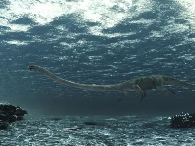 Tanystropheus - Blender Low-poly 3D model